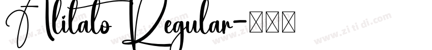 Alilato Regular字体转换